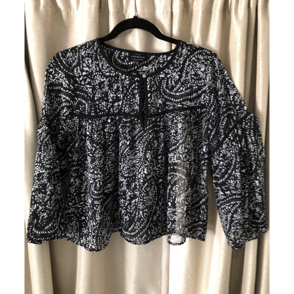Flowy lucky brand top